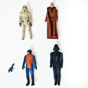Vtg 1977-78 Star Wars Lot Darth Vader Obi-Wan Kenobi Stormtrooper Walrus Man